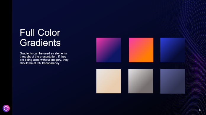 Gradient Styles Slide